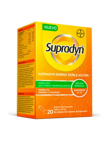Supradyn Energy Doble Acción 20 sobres efervescentes