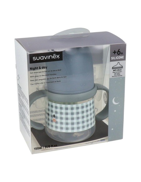 Biberon Suavinex Entrena Asas Silic +6m 150ml