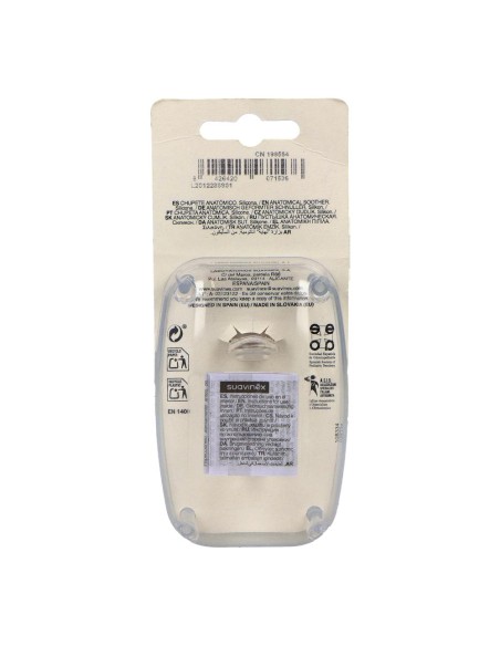 Suavinex Chupete Clasico Silicona 0-6M 2 Unidades