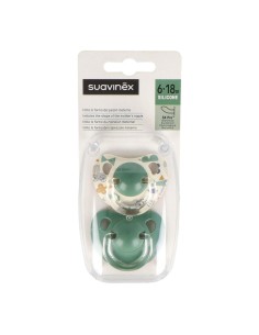 Suavinex Chupete Tetina Anatomica Silicona 6-18M 2 Unidades