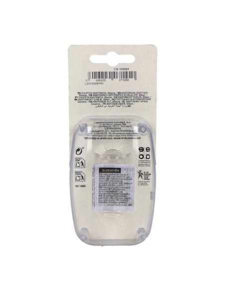 Suavinex Chupete Tetina Anatomica Silicona +18M 2 Unidades