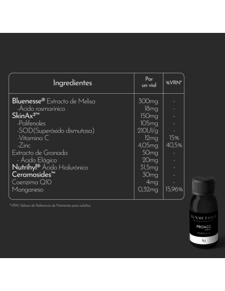 Luxmetique Fórmula Antiedad Noche 15 viales 30ml