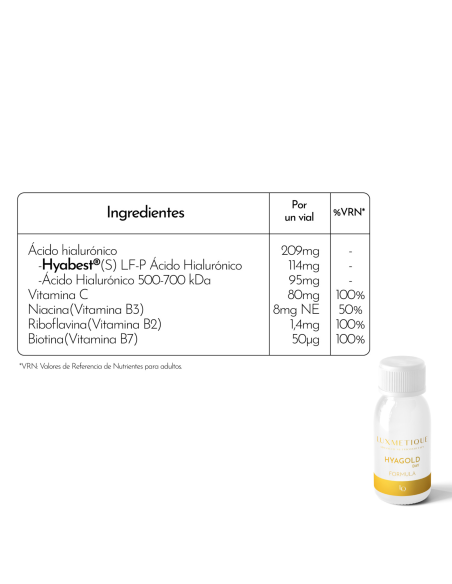 LUXMETIQUE Hyagold Day Formula 15 Viales 30ml