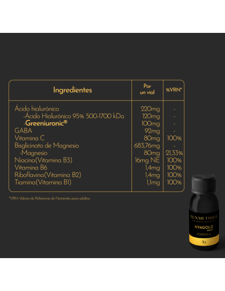 LUXMETIQUE Hyagold Night Formula 15 Viales 30ml