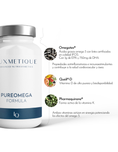 LUXMETIQUE PureOmega Fórmula 60 Perlas 2