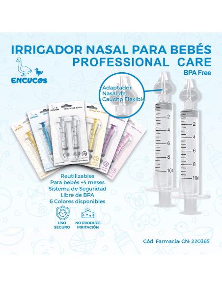 Encucos Irrigador Nasal Blanco 2 Unidades