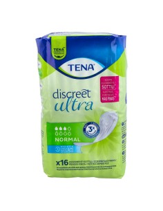 Tena Discreet Ultra Normal Absorbente Incontinencia Orina Ligera 16 unidades