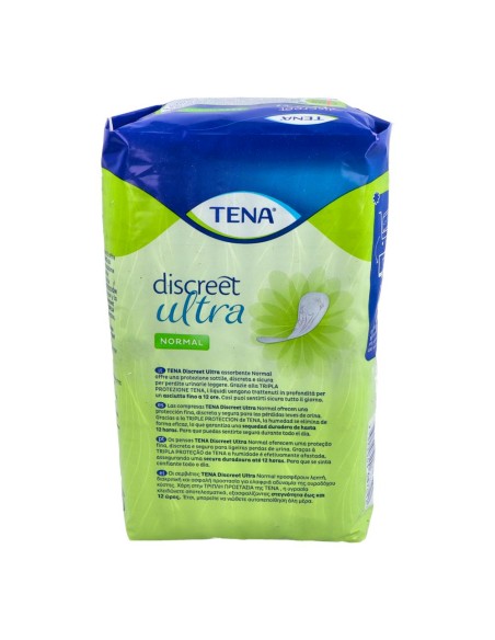 Tena Discreet Ultra Normal Absorbente Incontinencia Orina Ligera 16 unidades