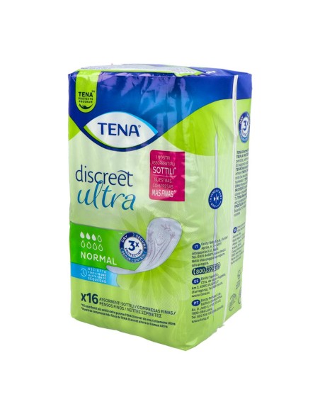 Tena Discreet Ultra Normal Absorbente Incontinencia Orina Ligera 16 unidades