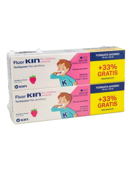 Fluor Kin Infantil Pasta 2x75 ml