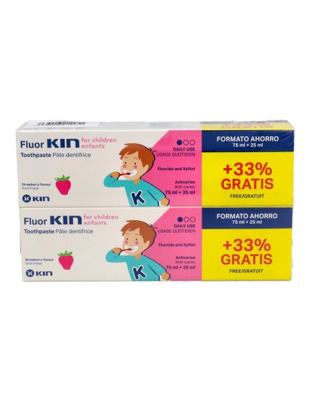 Fluor Kin Infantil Pasta 2x75 ml