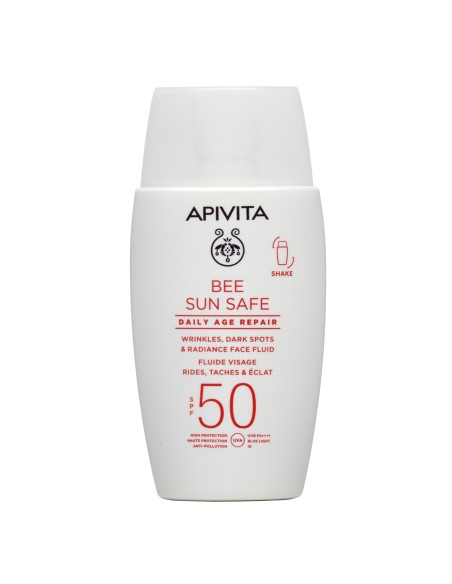 Apivita Daily Age Repair Fluido Arrugas Manchas Y Luminosidad SPF 50 50ml
