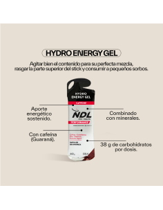 NDL Pro-Health Hydro Energy Gel Cola Con Cafeina 60g 2
