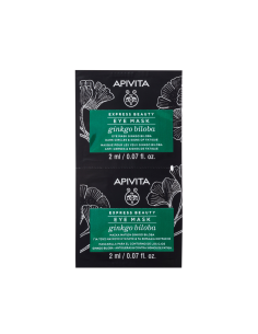 Apivita Express Beauty Mascarilla de Ojos - Ojeras y Bolsas Ginko Biloba 2 unidades