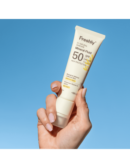 Freshly Cosmetics D+Natural Suncare Mineral Fluid SPF 50 50 ml Protección Solar Mineral