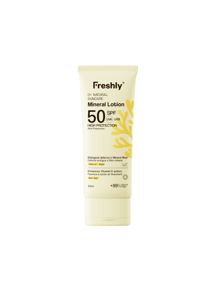 Freshly Cosmetics D+Natural Suncare Mineral Lotion SPF50 100ml Protector Solar Mineral