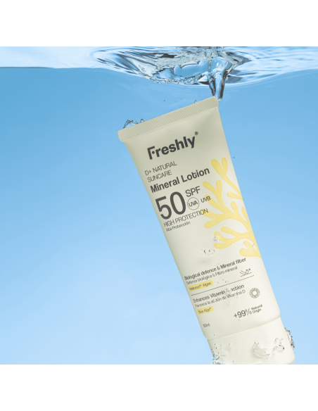 Freshly Cosmetics D+Natural Suncare Mineral Lotion SPF50 100ml Protector Solar Mineral