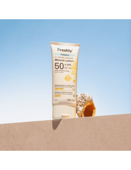 Freshly Cosmetics D+Natural Suncare Pediatrics Mineral Lotion SPF50 50 ml Protección Solar Infantil