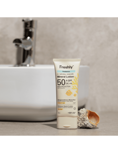 Freshly Cosmetics D+Natural Suncare Pediatrics Mineral Lotion SPF50 100 ml Protección Solar Infantil