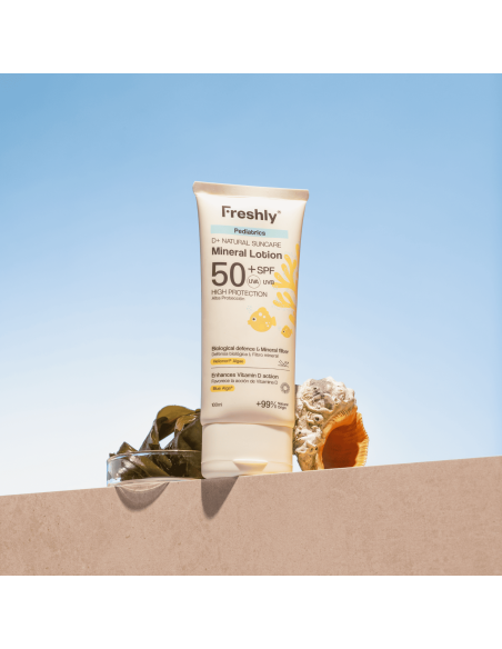 Freshly Cosmetics D+Natural Suncare Pediatrics Mineral Lotion SPF50 100 ml Protección Solar Infantil