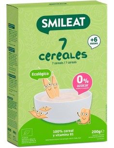 Smileat Papilla de 7 Cereales Ecologica