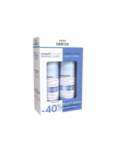 Vichy Dercos Champú Suave Mineral Duplo 400ml