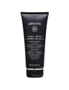 Apivita Black Detox Gel Limpiador Facial con Carbón Activo 150 ml