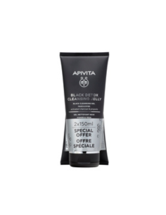 Apivita Gel Limpiador Negro Detox Duplo