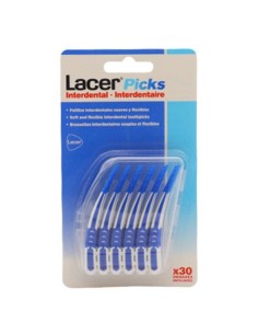 Lacer Picks Interdental Palillos de Goma 30 unidades
