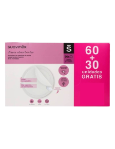 Suavinex Discos Absorbentes Pack Ahorro 60+30 Unidades Gratis