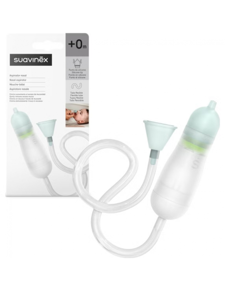 Suavinex Aspirador Nasal de Silicona Flexible Anatómico +0 Meses