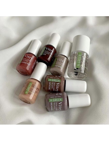 Vitry Be Green Base & Top Coat 2 en 1 Vegano para Uñas Brillantes