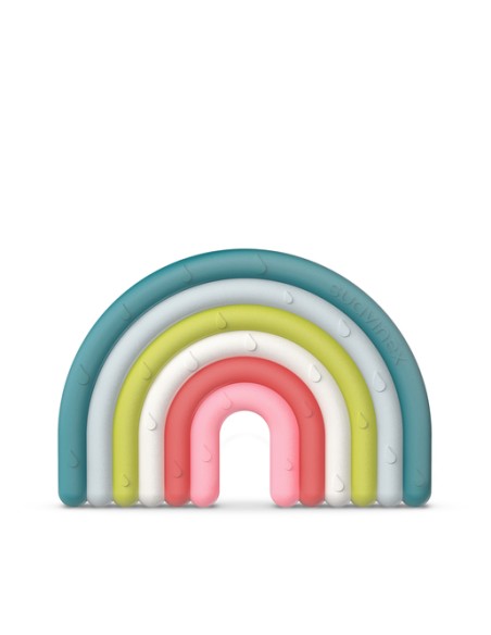 Suavinex Mordedor Arcoiris de Silicona Etapa 1 para el Desarrollo y Alivio de Encías