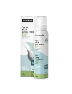 Suavinex Spray Nasal Descongestionante con Agua de Mar y Aloe Vera +3m 120ml
