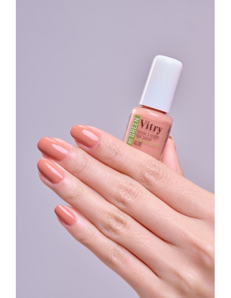 Vitry Esmalte Be Green Aloé  con Brillo de Larga Duración y Fórmula Vegana