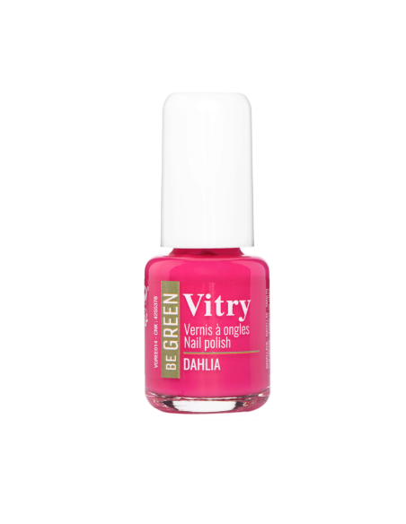 Vitry Esmalte Be Green Dahlia Rosa Intenso con Brillo Radiante y Fórmula Vegana