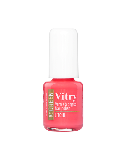 Vitry Esmalte Be Green Litchi Rosa Elegante con Brillo Luminoso y Fórmula Vegana