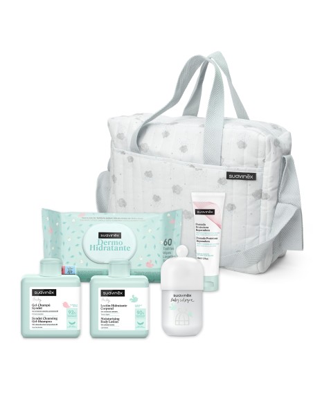 Suavinex Bolso para Carro Bebé Azul con Set de Cosmética Pediátrica