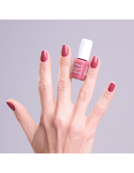 Vitry Esmalte Be Green Laurier Rose con Brillo Intenso y Fórmula Vegana