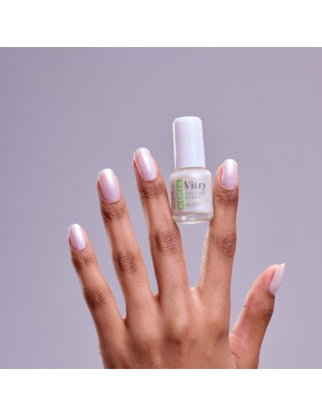 Vitry Esmalte Be Green Colombe Blanco Nacarado con Brillo Deslumbrante y Fórmula Vegana