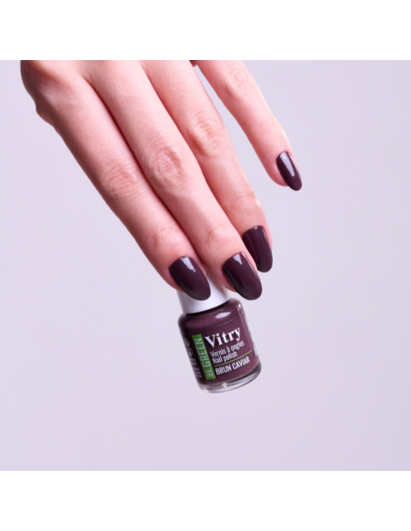 Vitry Be Green Esmalte de Uñas Brun Caviar para un Color Intenso y Fórmula Vegana