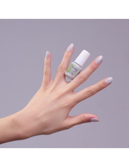Vitry Be Green Esmalte de Uñas Gris Perle con Acabado Brillante  y Fórmula Vegana