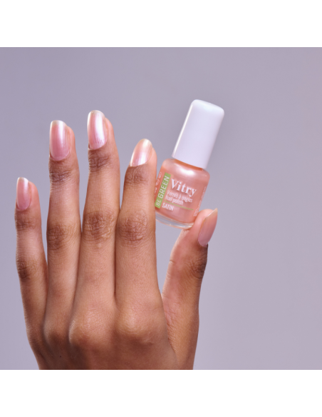Vitry Be Green Esmalte de Uñas Satin con Acabado Perla Sofisticado y Fórmula Vegana
