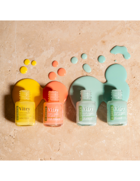 Vitry Be Green Esmalte de Uñas Fleur d'Oranger para Uñas Brillantes y Fórmula Vegana