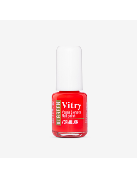 Vitry Be Green Esmalte de Uñas Vermillon para Uñas Brillantes con Fórmula Vegana