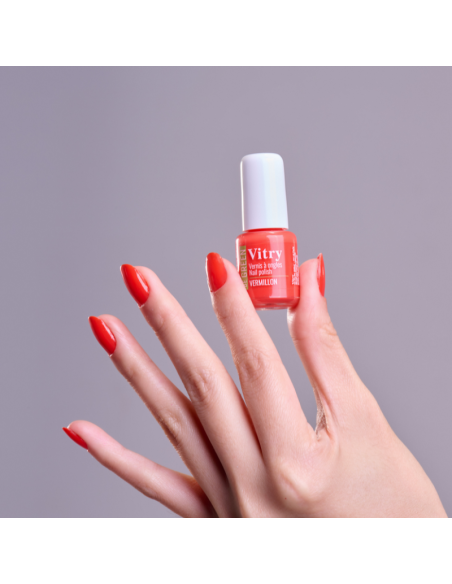 Vitry Be Green Esmalte de Uñas Vermillon para Uñas Brillantes con Fórmula Vegana