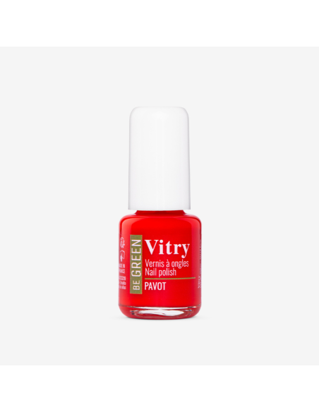 Vitry Be Green Esmalte de Uñas Pavot para Uñas Brillantes con Fórmula Vegana
