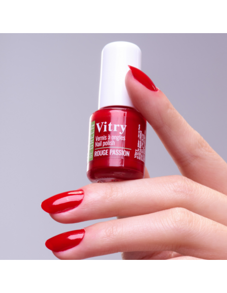 Vitry Be Green Esmalte de Uñas Rouge Passion para Uñas Brillantes con Fórmula Vegana