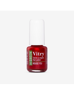 Vitry Be Green Esmalte de Uñas Rouge Feu para Uñas Brillantes y Fórmula Vegana