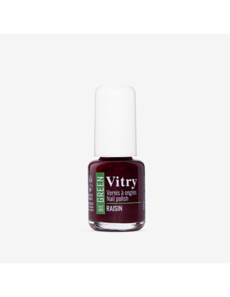 Vitry Be Green Esmalte de Uñas Raisin para Uñas Brillantes con Fórmula Vegana